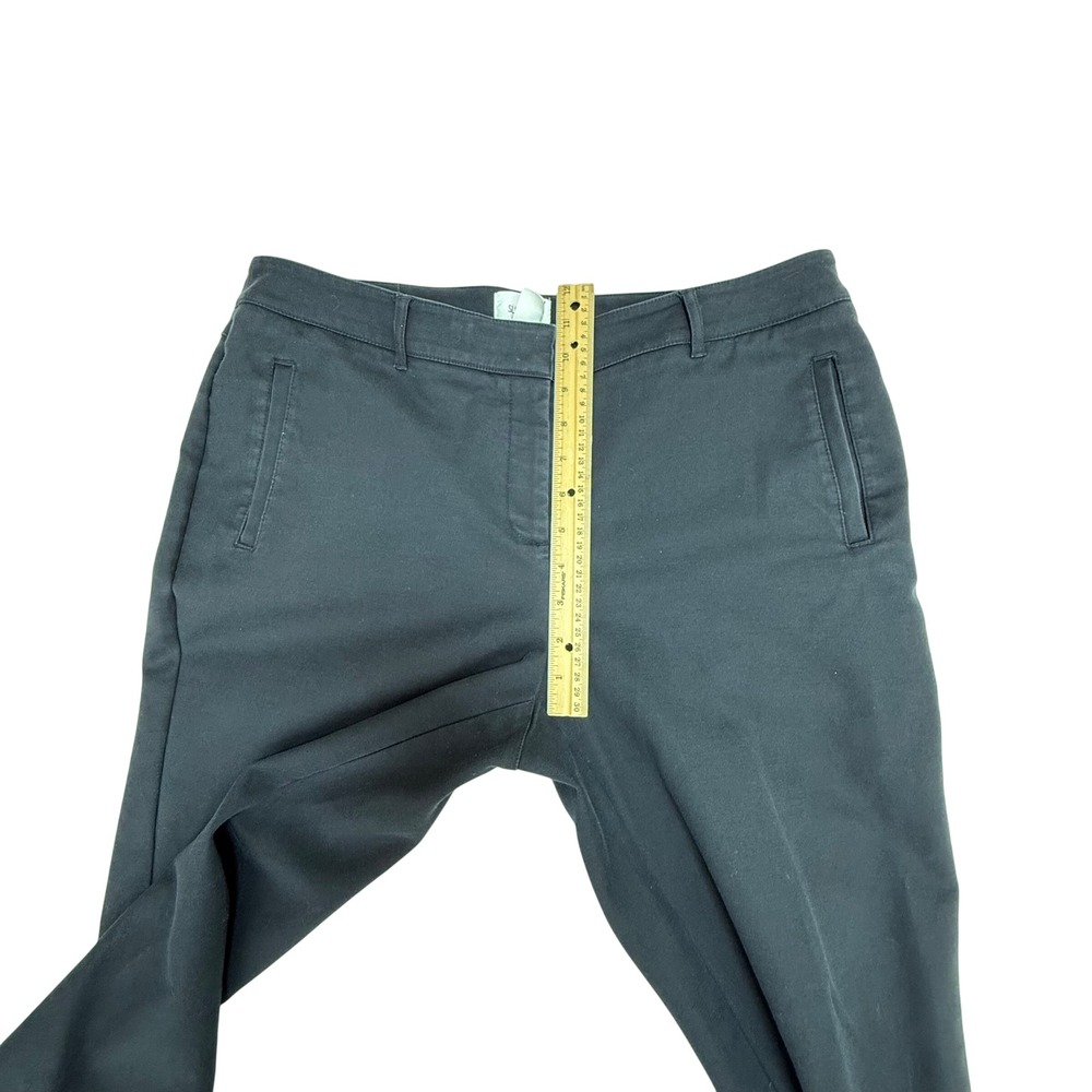 Chico's So Slimming Crop Pants Size 2 Black Stretch Tapered Trousers Office Chic - Picture 7 of 7